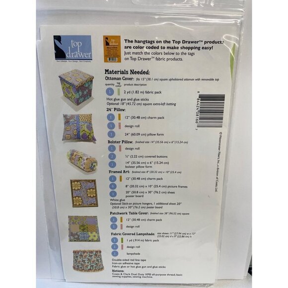 Top Drawer Room Accents Ottoman Cover Pillow Lampshade Table Cover - Picture 2 of 2